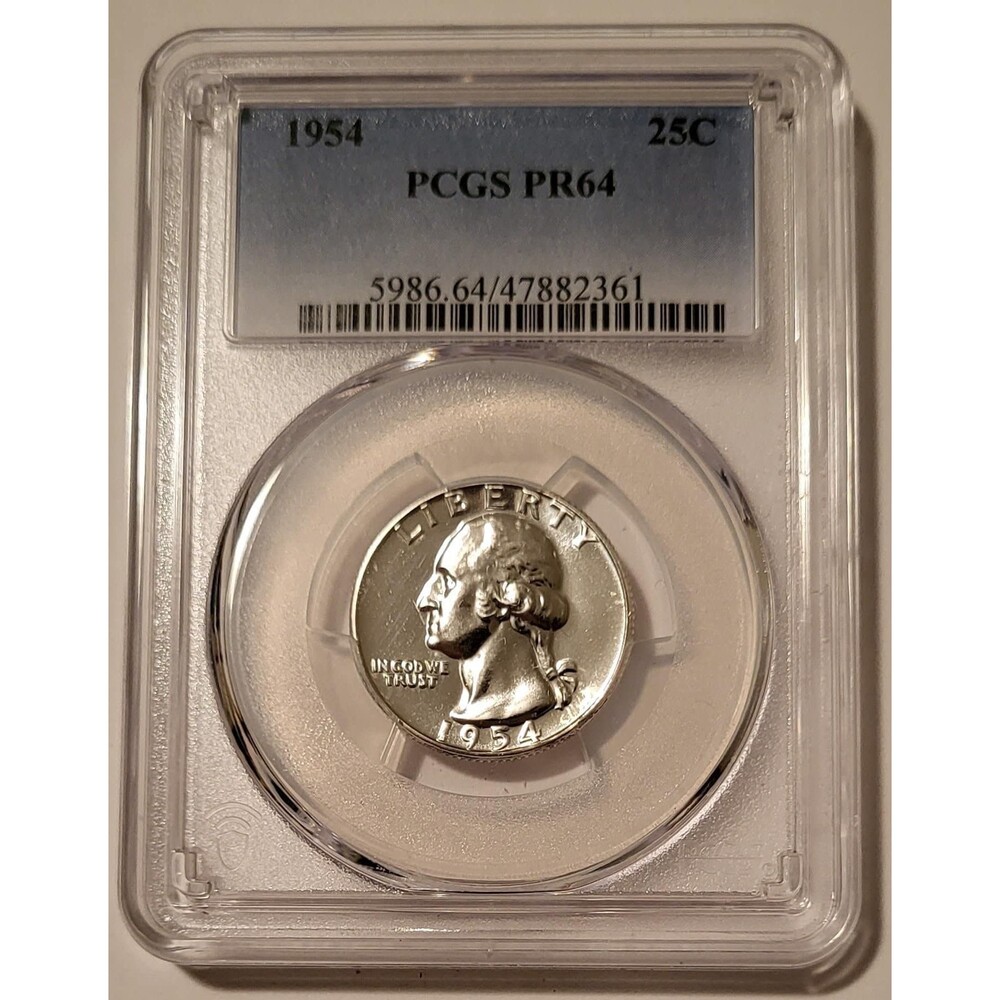1954 Washington Quarter Proof PR64 PCGS
